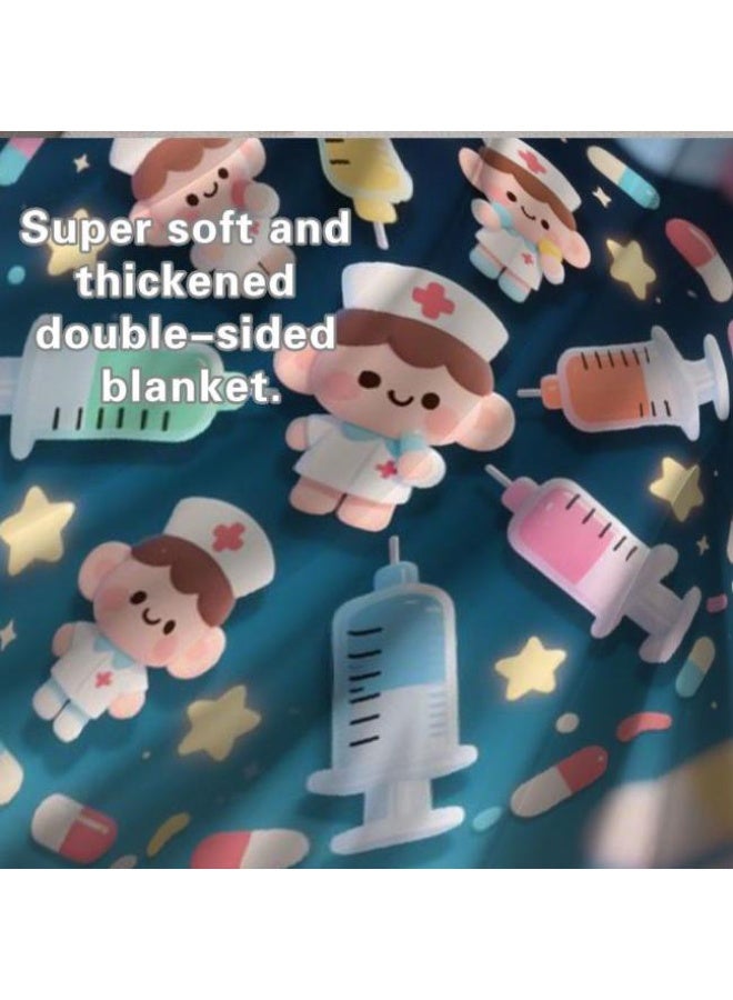 عام Wisdom Fairy (أحدث) بطانية رقيقة من الفانيلا (دافئة ومريحة، ومناسبة للنوم، واستخدام اللعبة، وإزالة الغبار والرمل) 150 سم * 200 سم - 58 - Image 5