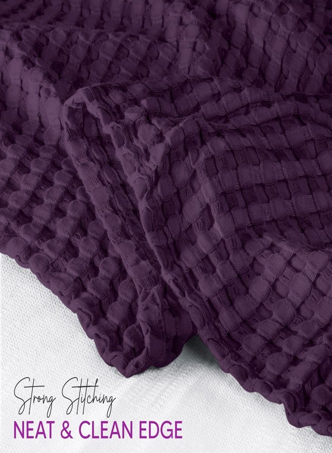 Utopia Bedding Plum 100% Cotton Waffle Blanket 300 GSM [Queen - 90x90 Inch] Soft Lightweight Breathable Bed Blanket for All Season - Image 3