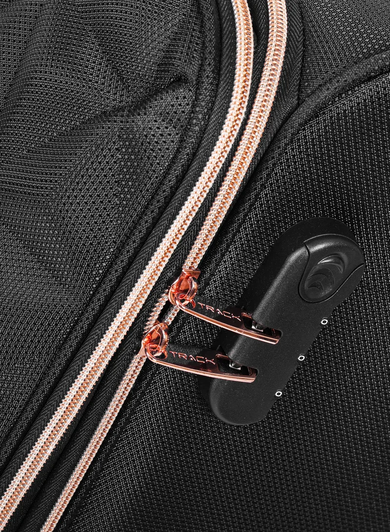 Track Track Luggage Set, Fabric Material, Travel Trolley Bag with Carry On Cabin Sizes, 3Pcs, 20/24/28 Inches, LG004/3P