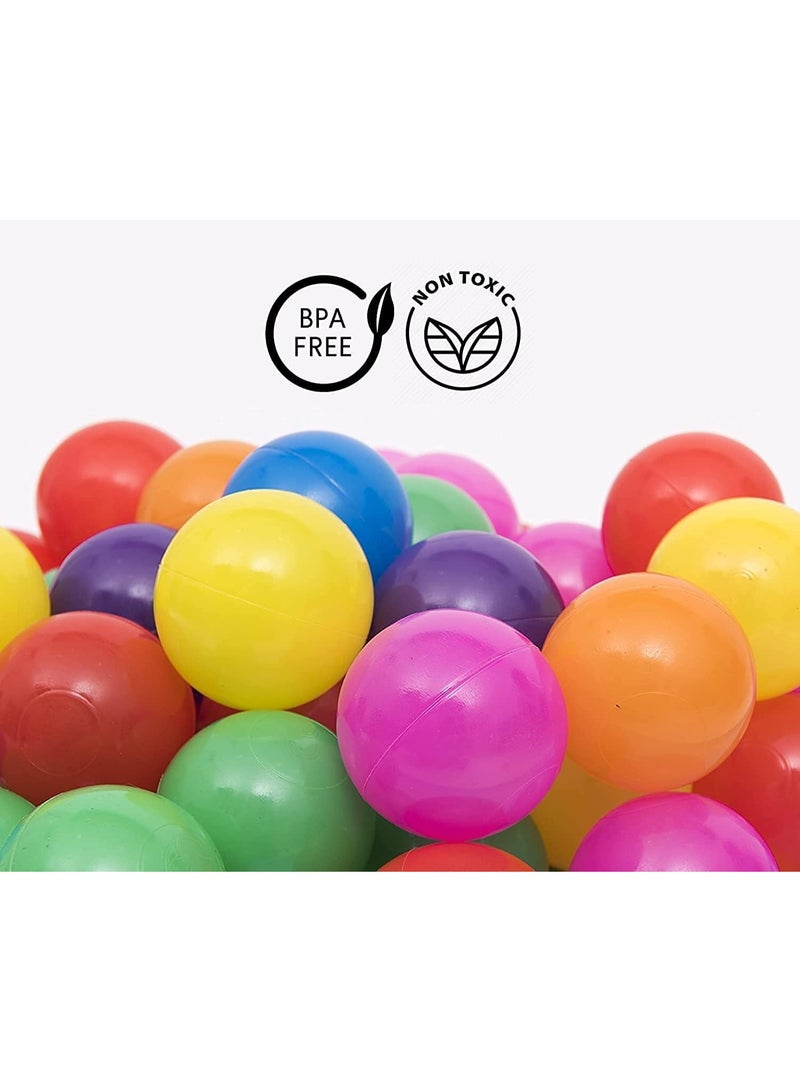 100 Pieces Each Pack of Soft and Colorful Plastic Ocean Balls, Ideal to fill Indoor and Outdoor Playpen, Ball Pits and Playhouse for Babies, Toddlers and Kids (Item - Image 3