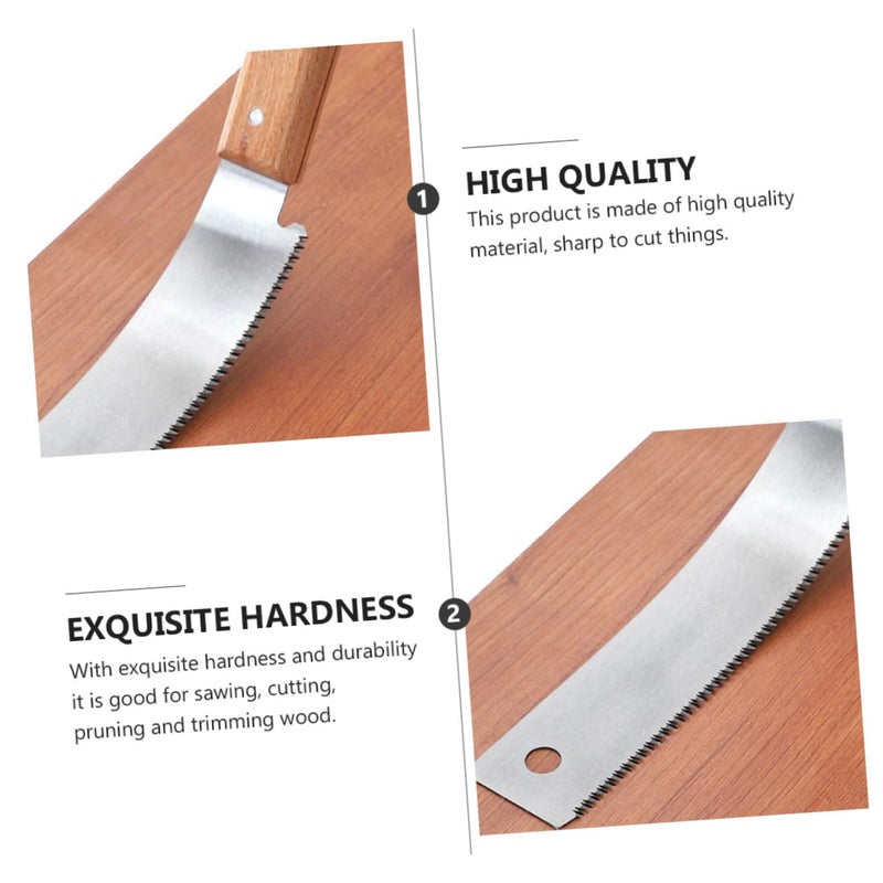 Fine Tooth Hand Saw For Precision Wood Cutting Compact Wooden Handle DIY Projects - Image 4