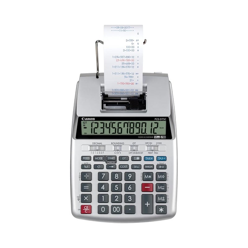 Canon آلة حاسبة للطباعة P23-DTSC II، طباعة بلونين - Image 1