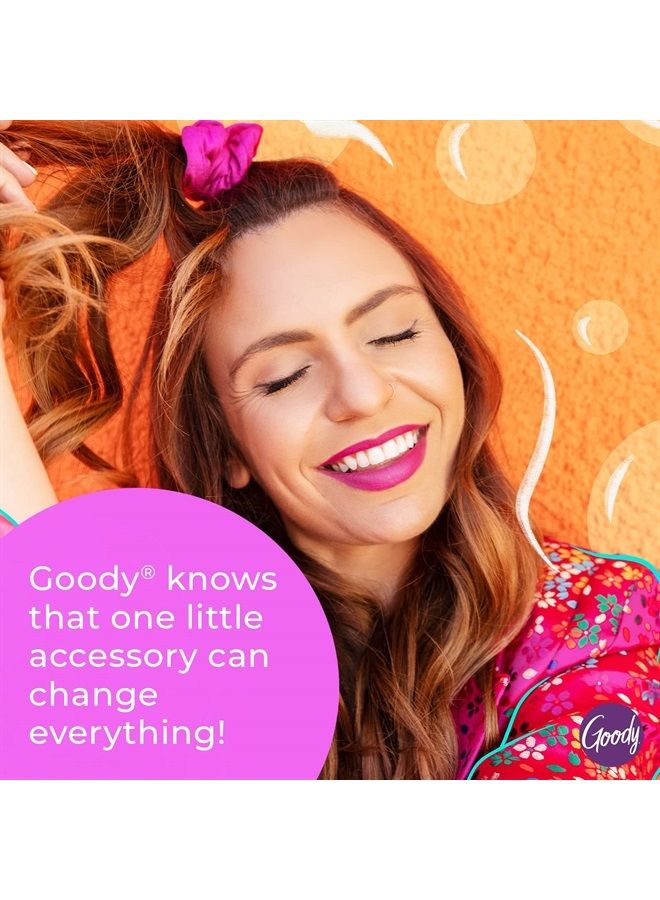 Goody Ouchless Womens Hair Scrunchie - 6 Count, Starry Night - Suitable for All Hair Types - Hair Accessories for Women Perfect for Long Lasting Braids, Ponytails and More - Pain-Free - Image 4