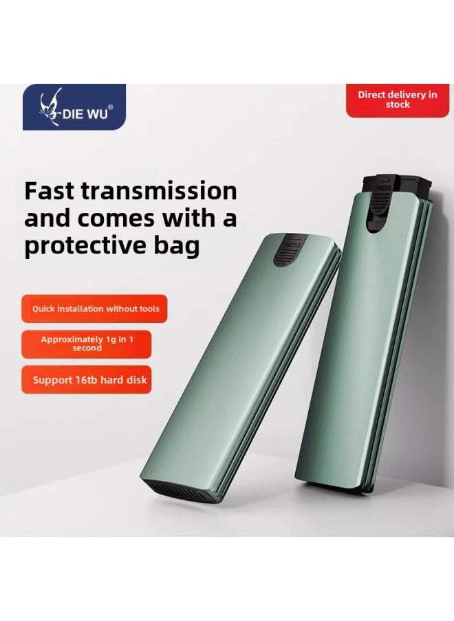 ماركة غير محددة بروتوكول Nvme 2230/42/60/80 M2 صندوق القرص الصلب المحمول ذو الحالة الصلبة لكتابة القراءة الخارجية M.2 SSD-اللون: Txd187 صندوق القرص الصلب 10 جيجا بايت في الثانية [بروتوكول m.2 Nvme] فردي 2280 خليج خالي من الأدوات  - Image 3