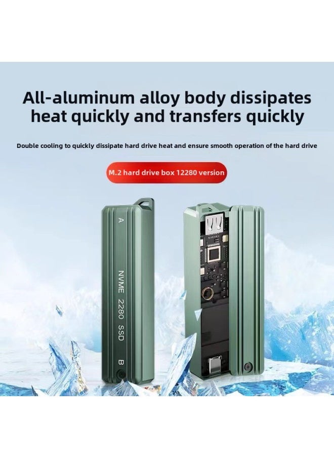 ماركة غير محددة بروتوكول Nvme 2230/42/60/80 M2 صندوق القرص الصلب المحمول ذو الحالة الصلبة لكتابة القراءة الخارجية M.2 SSD-اللون: Txd187 صندوق القرص الصلب 10 جيجا بايت في الثانية [بروتوكول m.2 Nvme] فردي 2280 خليج خالي من الأدوات  - Image 4