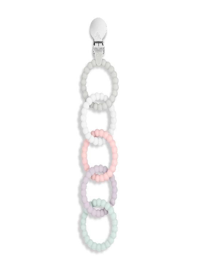 Ryan & Rose Ryan & Rose Cutie Clinks Attachable Teether Chew Toy for Babies (Precious) - Image 5