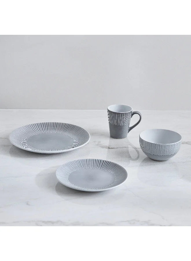 Home Box Elegenza 16-Piece Deboss Dinner Set - Serves 4