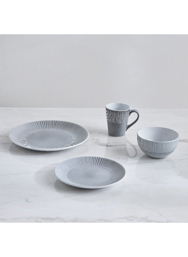 Home Box Elegenza 16-Piece Deboss Dinner Set - Serves 4 - Image 2