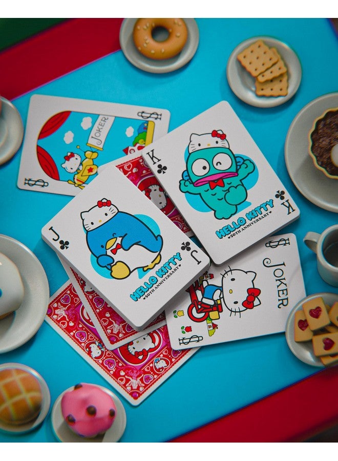 بايسكل أوراق لعب هالو كيتي على شكل دراجة، إصدار محدود بمناسبة الذكرى الخمسين، مجموعة واحدة - Image 5