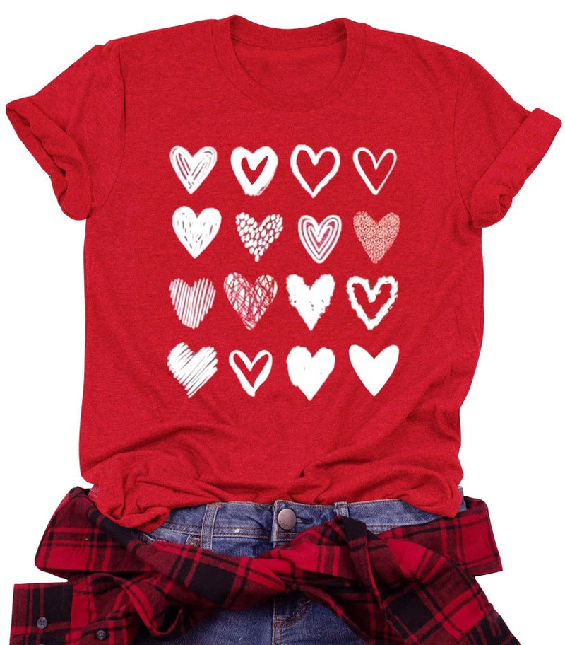 2025 Women'S Top Valentine'S Day Printed T-Shirt - Image 1