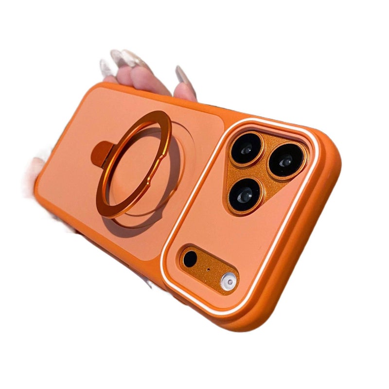 PC MagSafe Case for iPhone 14 / 14 Plus / 14 Pro / 14 Pro Max with Drop Protection and Kickstand plus Shockproof plus Strong Magnetic plus Two-Tone Design in Black - ModaStar - Image 1