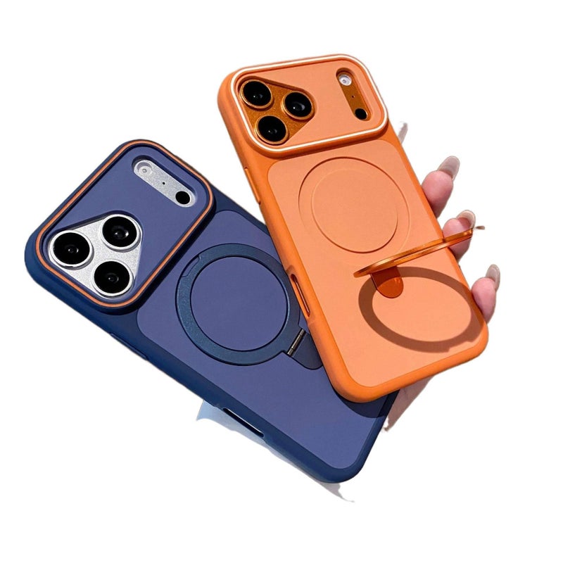 PC MagSafe Case for iPhone 14 / 14 Plus / 14 Pro / 14 Pro Max with Drop Protection and Kickstand plus Shockproof plus Strong Magnetic plus Two-Tone Design in Black - ModaStar - Image 2