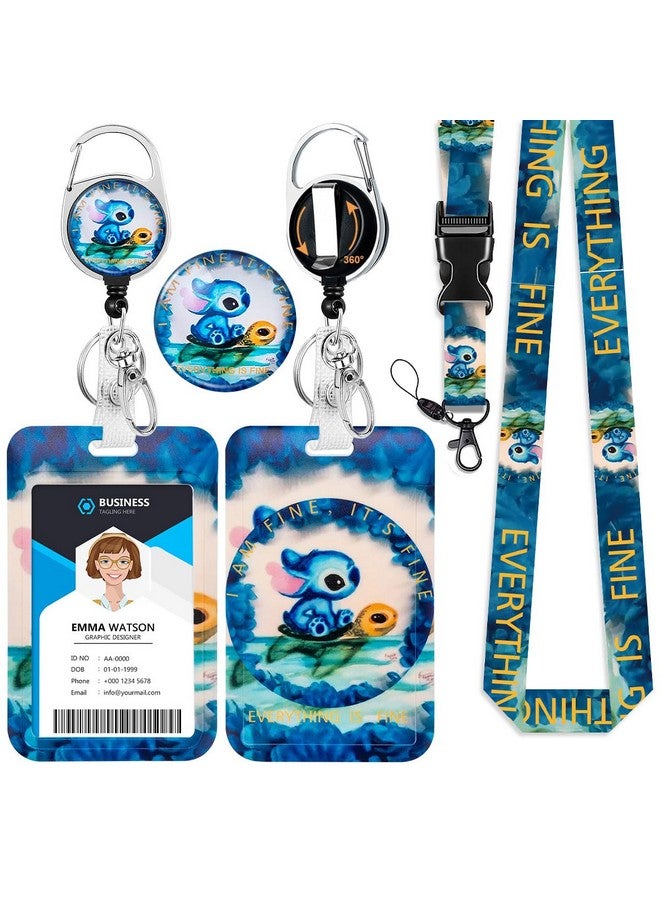HASFINE Lanyard Badge Holder With Retractable Badge Reel And 360° Rotation Belt Clip Cute Cartoon Turtle Breakaway Lanyard Design Ideal For Nurses Teachers And Gifts  - Image 1