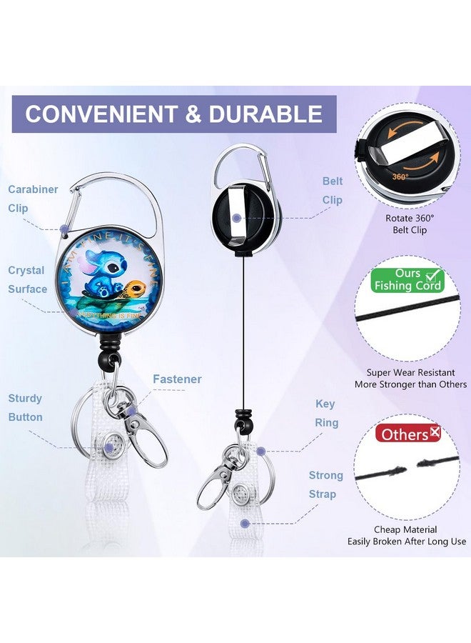 HASFINE Lanyard Badge Holder With Retractable Badge Reel And 360° Rotation Belt Clip Cute Cartoon Turtle Breakaway Lanyard Design Ideal For Nurses Teachers And Gifts  - Image 3