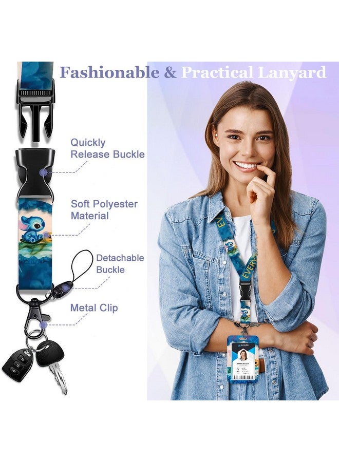 HASFINE Lanyard Badge Holder With Retractable Badge Reel And 360° Rotation Belt Clip Cute Cartoon Turtle Breakaway Lanyard Design Ideal For Nurses Teachers And Gifts  - Image 2