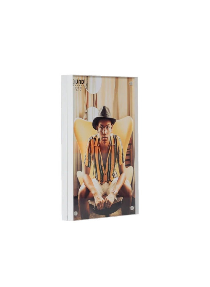 Magnet Frame – 5 x 7 Photo Frame – White