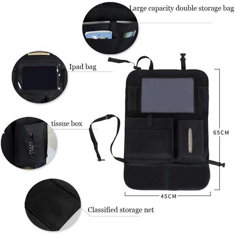 Oxford Cloth Double Layer Car Back Seat Organizer - Image 3