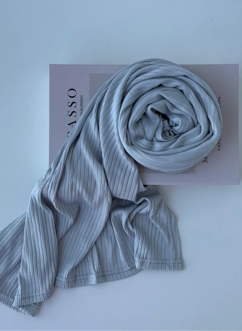 البنت الشرقية شال حجاب قطن كويتي مخطط