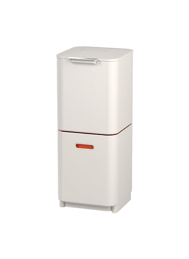 Joseph Joseph Intelligent Totem Dual Compartment Trash Can White 40 L 