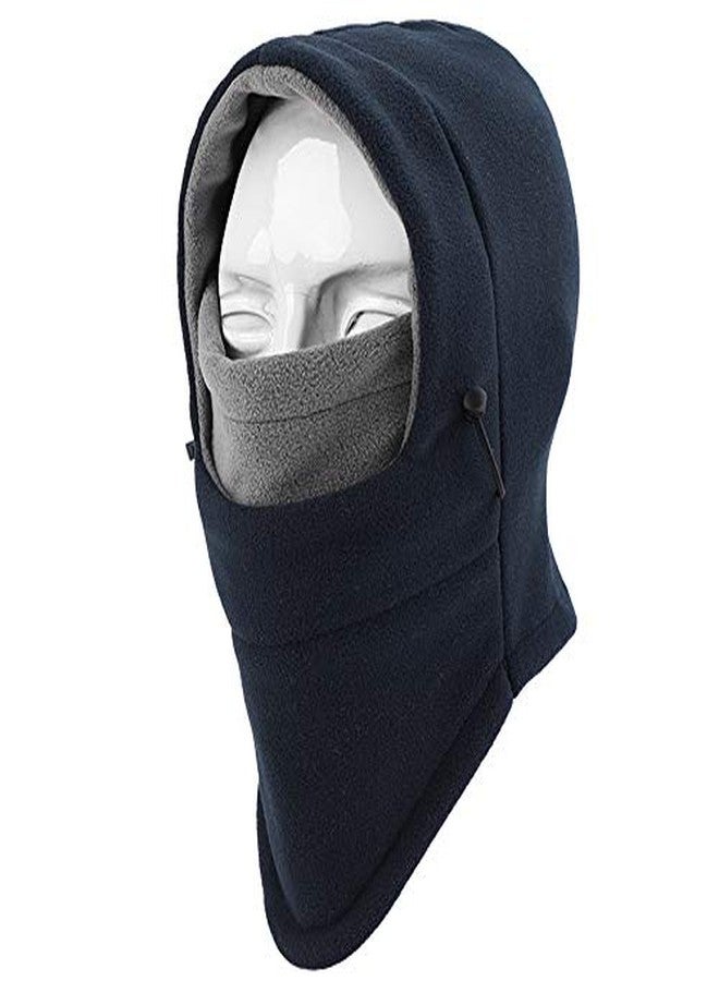 YQXCC Kids Winter Hats Balaclava Ski Mask Windproof Warm Adjustable with Fleece Lining Hat for Boys Girls (Dark Blue/Gray) - Image 3