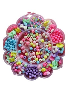 Generic Beads for Jewelry Making and Kids, 8mm Multi-Color Beads, with Charms Set and Elastic String for Jewelry Making, Bracelets and Chains  - Image 1
