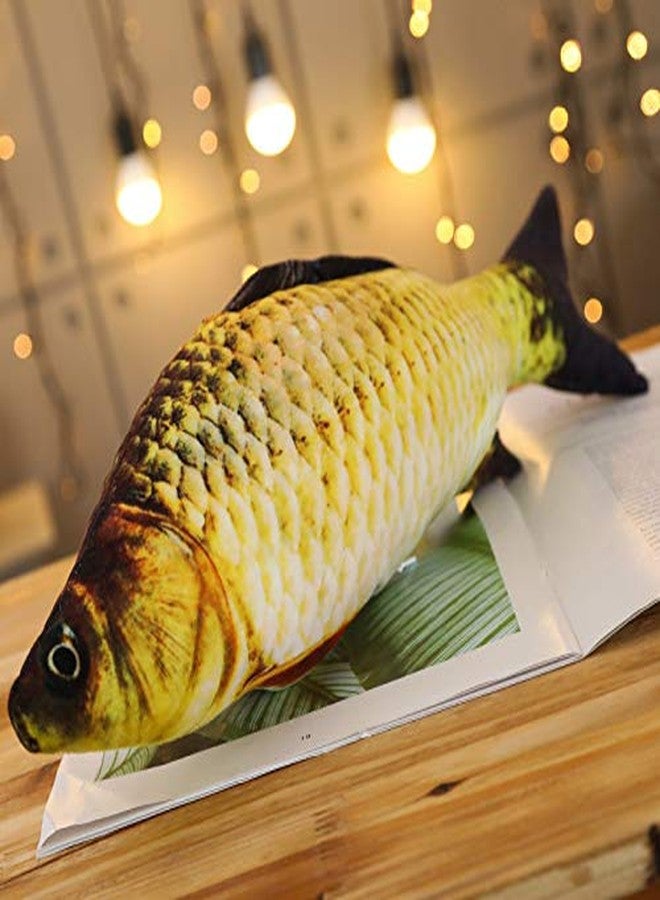 JULAN 3D Giant Soft Fish Cushion Pillow Carp Plush Pillow Stuffed Toy Throw Pillow for Home Decoration Gift Kids Pillow Stuffed Animal Toy （28inch/ 71cm - Image 1