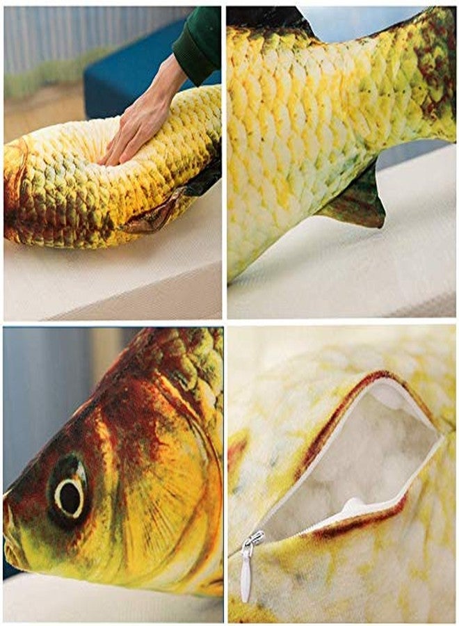 JULAN 3D Giant Soft Fish Cushion Pillow Carp Plush Pillow Stuffed Toy Throw Pillow for Home Decoration Gift Kids Pillow Stuffed Animal Toy （28inch/ 71cm - Image 4