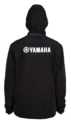 Yamaha All Weather Jacket with Hoodie (Black) | Y6ABLKAJ0S23 - Image 4