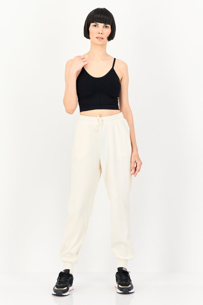 Nike Women Sportswear Fit Yoga Sweatpants, Off White - Image 4