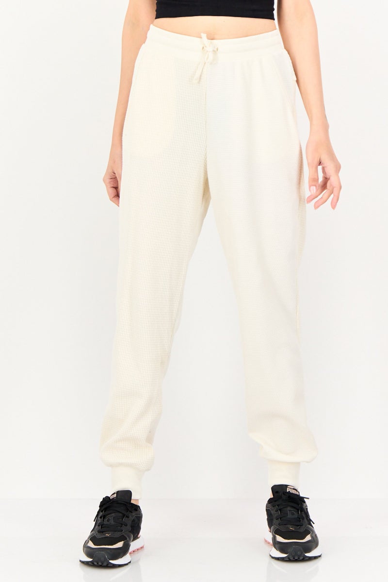 Nike Women Sportswear Fit Yoga Sweatpants, Off White - Image 1