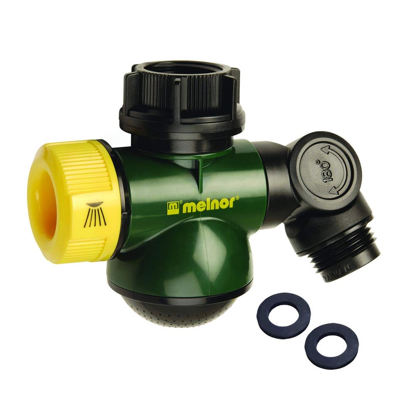 Melnor 65075-AMZ Wash & Fill Hose Connection Hub with 2 Hose Washers - Image 1
