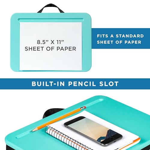 LAPGEAR Compact Lap Desk - Fits up to 15 Inch Laptops - Aqua Sky - Style No. 43109 - Image 4