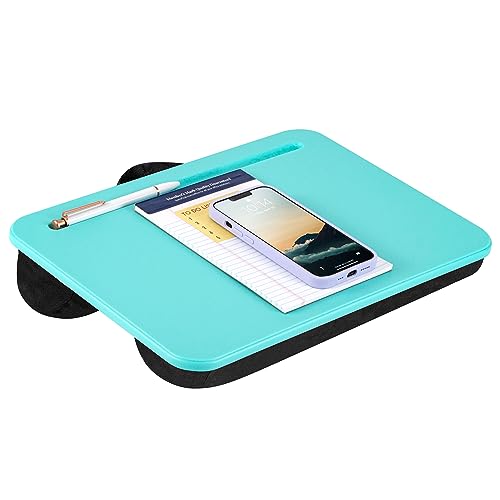 LAPGEAR Compact Lap Desk - Fits up to 15 Inch Laptops - Aqua Sky - Style No. 43109 - Image 1