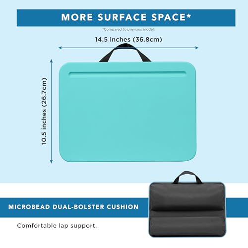 LAPGEAR Compact Lap Desk - Fits up to 15 Inch Laptops - Aqua Sky - Style No. 43109 - Image 5