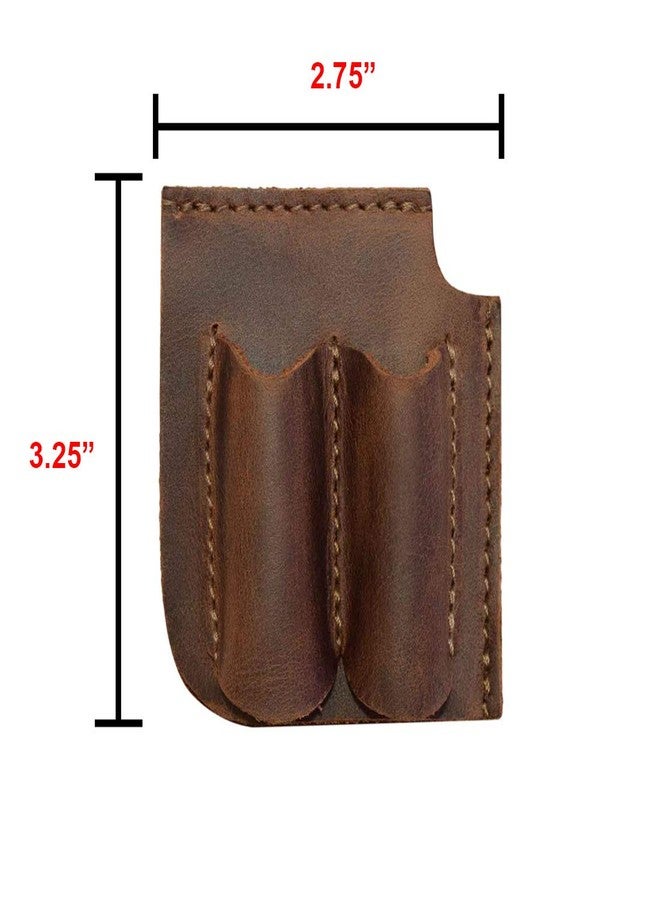 Hide & Drink, Leather Bookmark Corner with Pen Pouch/Pencil Holder/Readers/Pagemarker/Book Lovers, Handmade Includes 101 Year Warranty :: Bourbon Brown - Image 5