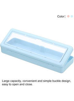 Generic Large Capacity Pencil Case, 2 Pack Pen Pouch Cosmetic Bag Stationery Organizer Storage Waterproof for Office Home, Blue Pink  - Image 5