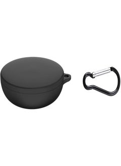 Generic Silicon Case for Oraimo Freepods 4, AirPods Cover Protective Case with Hook Headphones Silicon Case (LED Visible) (Supports Wireless Charging) for Oraimo Freepods 4 - Black  - Image 2
