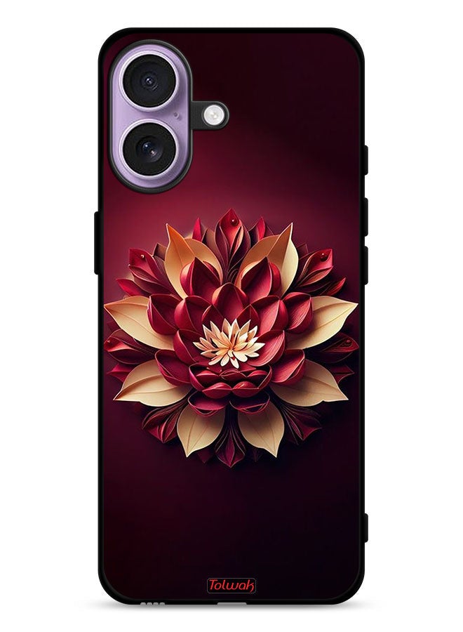 Tolwak Apple iPhone 17 Protective Case Cover Flower Abstract Design - Image 1