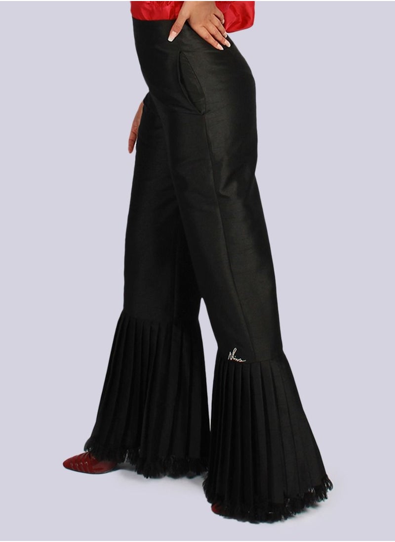 NIVA FASHION HOUSE Pretty Pleat Frill Pants  - Image 1
