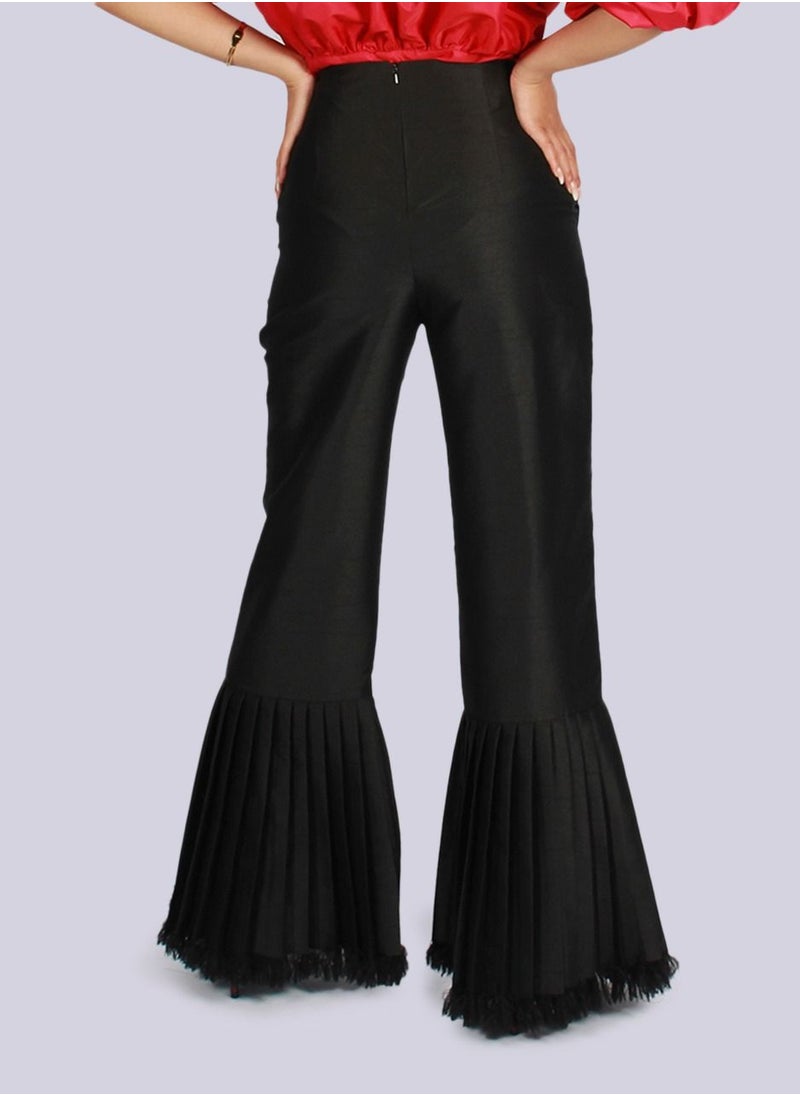 NIVA FASHION HOUSE Pretty Pleat Frill Pants  - Image 4