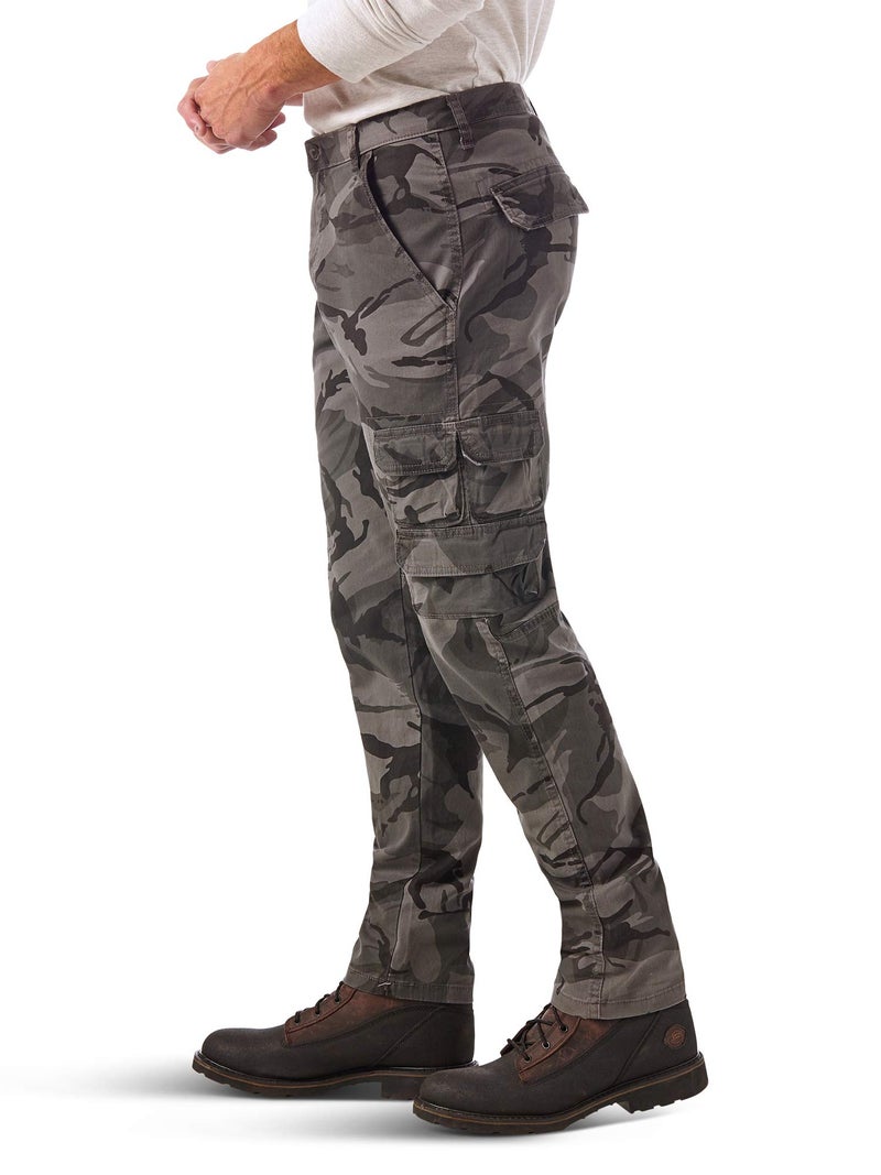 Wrangler Authentics بنطلون كارجو للرجال من رانجلر أوثنتيكس، رمادي تمويه، 31W x 30L أمريكي - Image 4
