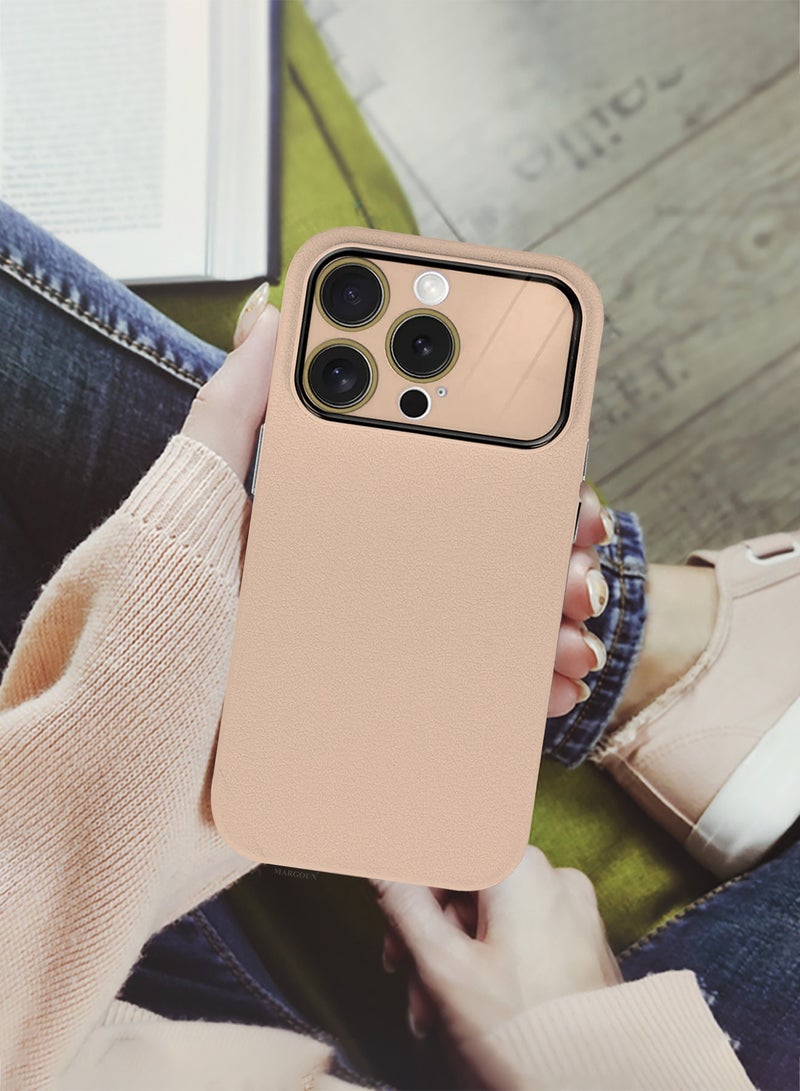 Hard Silicone Case Cover for Apple iPhone 12 Pro Max - Cover with Camera Protection Bumper - Auto Focus Design - Sand Pink - Image 5
