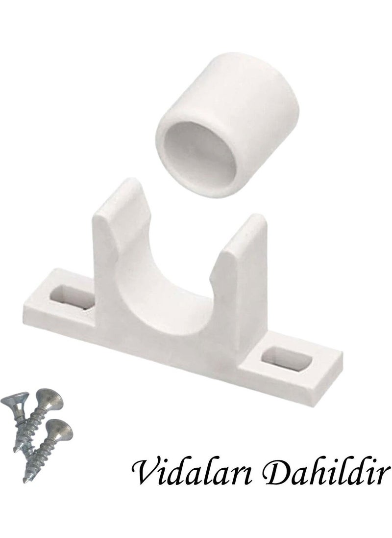 Glaswen 90 Pieces Furniture Cabinet Door Plastic Snap Fasteners White  - Image 3