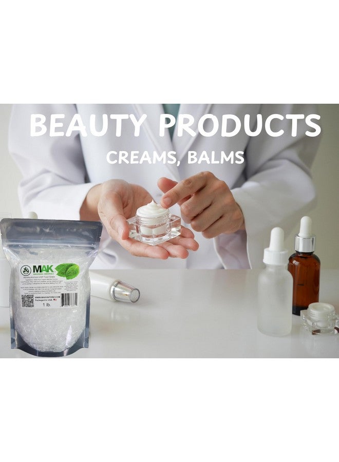 Mak Menthol Crystal 1 LB - Pure Organic 100% Natural - Menthol Crystals from Mint Crystal Mints Mentha Arvensis - Comes in Resealable Standup Bag for Long-Lasting Freshness - Image 3