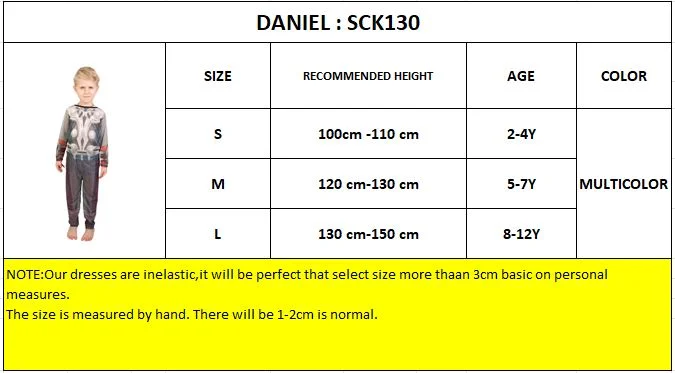 D'Daniela Marvel Thor Man Bodysuit for kids