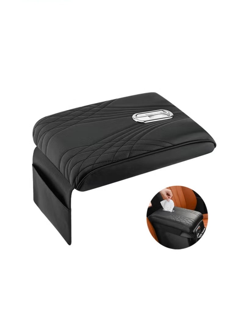 وسادة رفع مسند الذراع ذات التحكم المركزي للسيارة من إسفنج الذاكرة، وسادة صندوق مسند الذراع المركزي الطويلة - Image 1