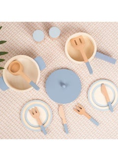 Cordova Wooden Kids Simulation Kitchen Cooking Toys Cookware Pot Set  - Image 5