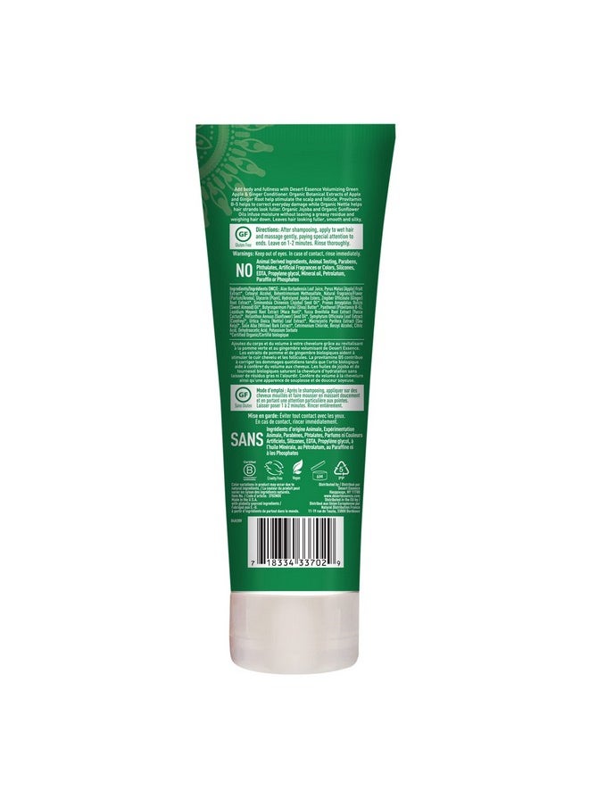 DESERT ESSENCE - Green Apple And Ginger Conditioner 8 Fl Oz 2 Pack Volume For Fine Hair Moisturizing Thickening Volatizing W/Organic Extracts And Oils Vitamins Antioxidants Parabenfree - Image 1