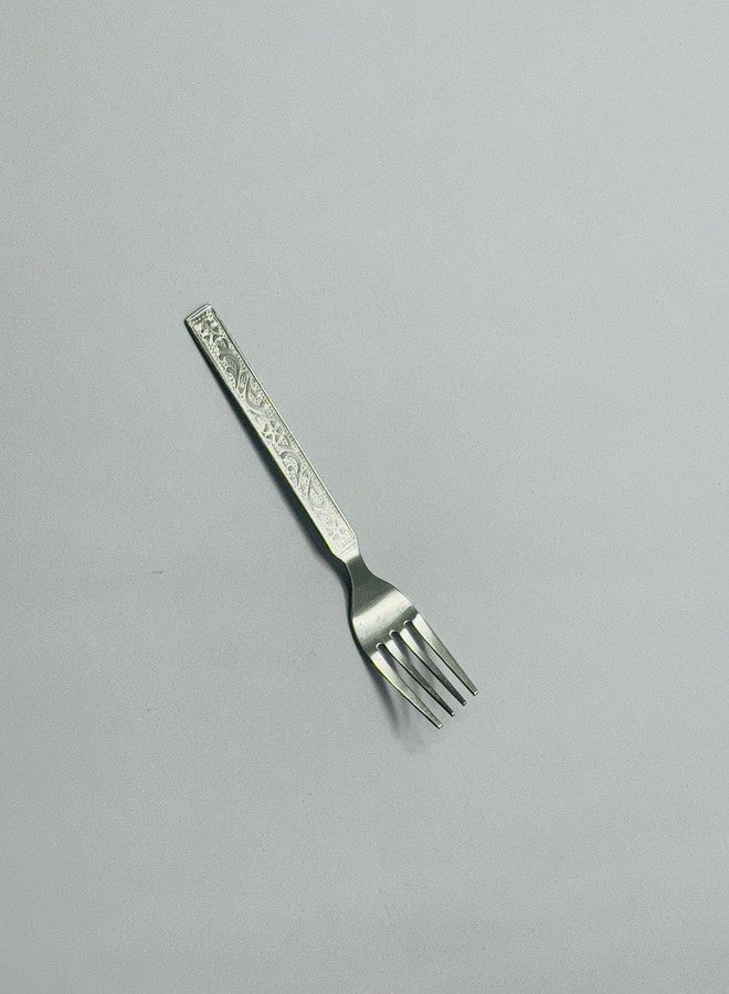 Dev Industries Stainless Steel Forks Set for Home and Kitchen, Fruit Fork for Dining Table, Shiny and Sturdy Handle Fork 16.5cm, Silver (22 Gauge) (Pack of 6) - Image 3