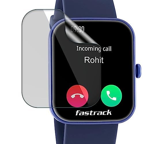FCS smartwatch screen guard for Fastrack Reflex Hello | Pack of 3 | Edge to Edge Coverage | Ultrathin 0.125mm flexible Watch screen protector TPU membrane - Image 1